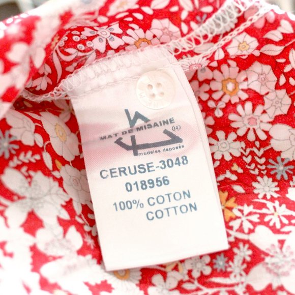 Liberty-print 100% cotton french button down shirt - Picture 7 of 8